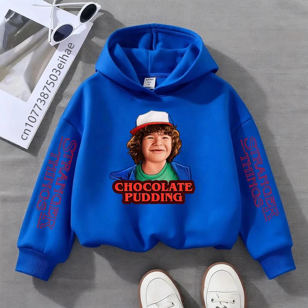 European and American Retro Style Strange Story Print Children s Hooded Sweater Comfortable Cartoon Style 100