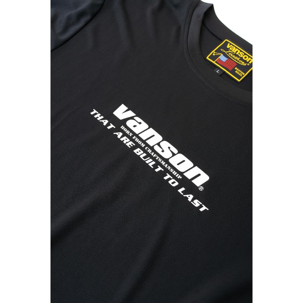 Vanson Streetwear Mesh T-Shirt, Black