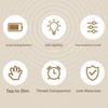 Minimalist Dimmable Bulb Shape Night Light Romantic Portable Bedside Lamp Nordic Style Soft Light Decorative Lighting Bedroom