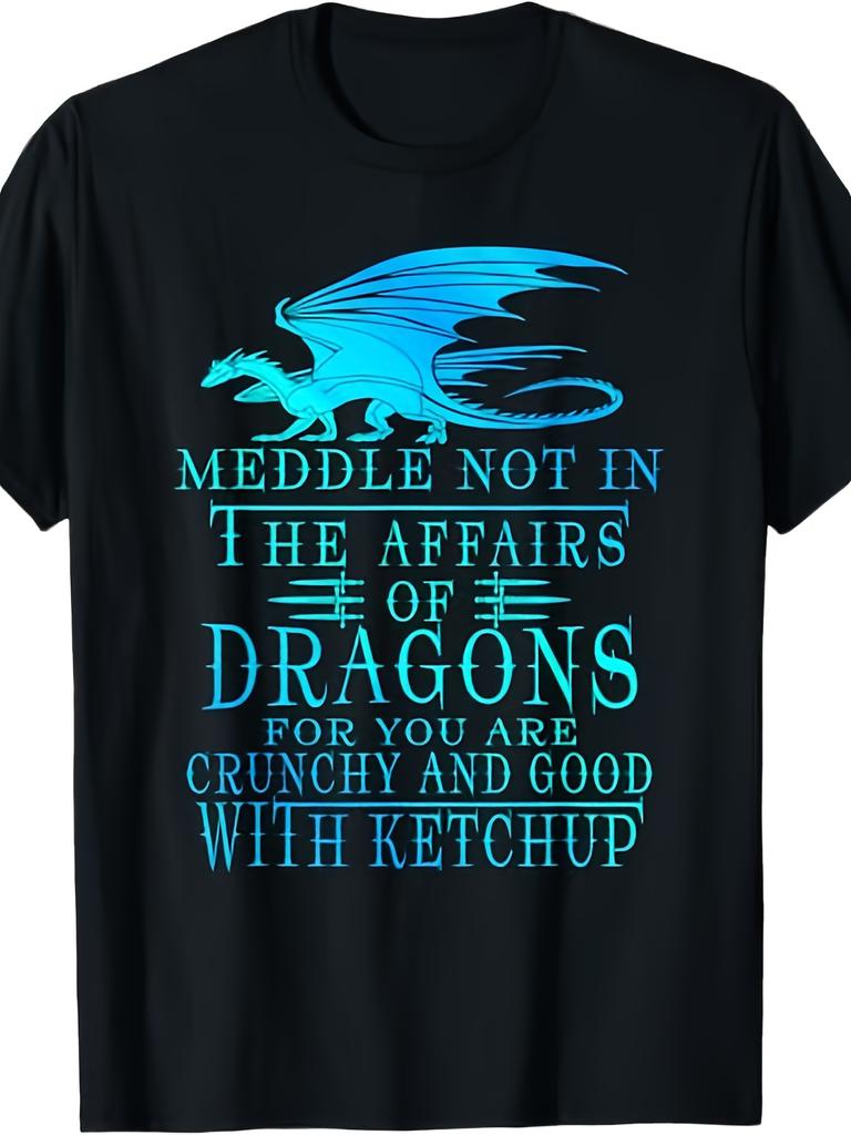 Don't Interfere In Other People's Affairs; Plus-size T-shirt. Unisex Design, This Is a Solid Color Short-sleeved Summer