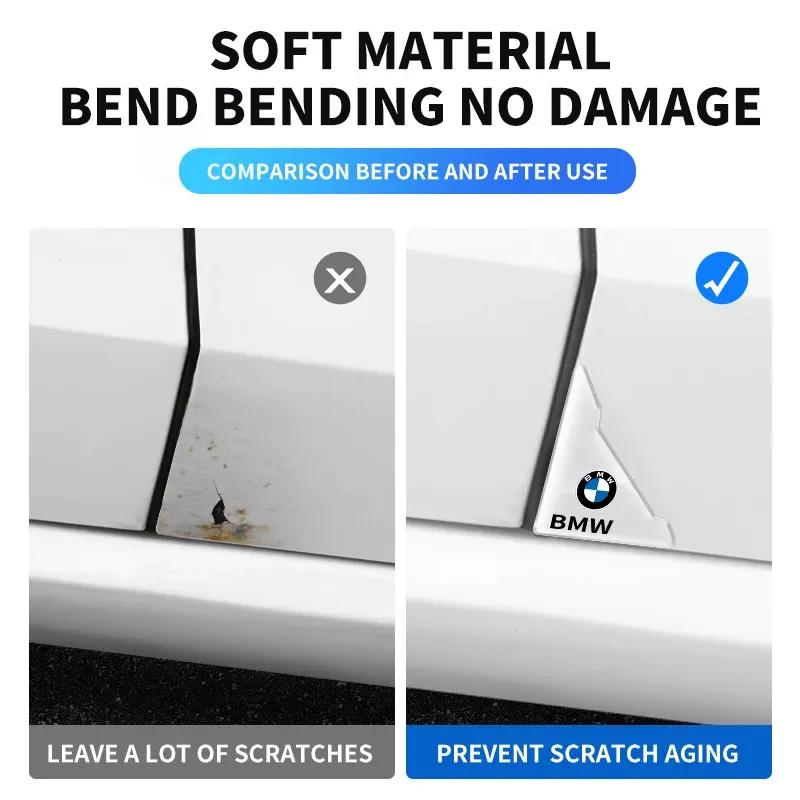 2Pcs Silicone Car Door Corner Cover Anti-scratch Stickers For BMW X1 X2 X3 X5 X4 X6 X7 G30 G20 G32 G11 G12 F40 F30 F20 F10 F3