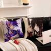 1pc Anime Touken Ranbu Kai Pillow Case Fashion Square Pillowcase Bedroom Sofa Room Ins Decoration Leisure