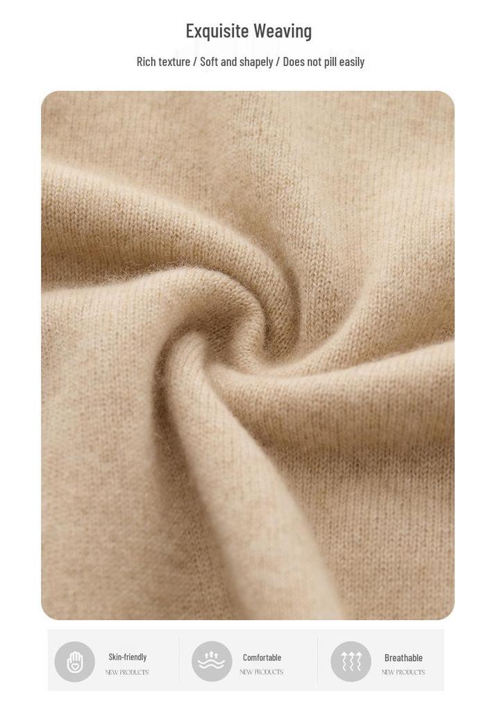 Lekasha Women's Slim Fit Cashmere Turtleneck Sweater - Rolled Edge, Semi-High Neck, Long Sleeve, Fashionable Base Layer.
