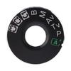 Camera Dial Replacement Metal Dial Plate Interface Cap with Adhesive Tape for 5D Mark III
