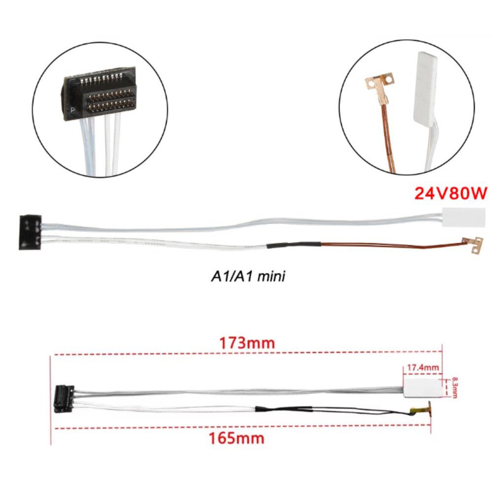 Heating Assembly For BambuLab A1/A1mini Quick Clamping Mechanism Heating Block Temperature Measurement Kit Printing Accessories