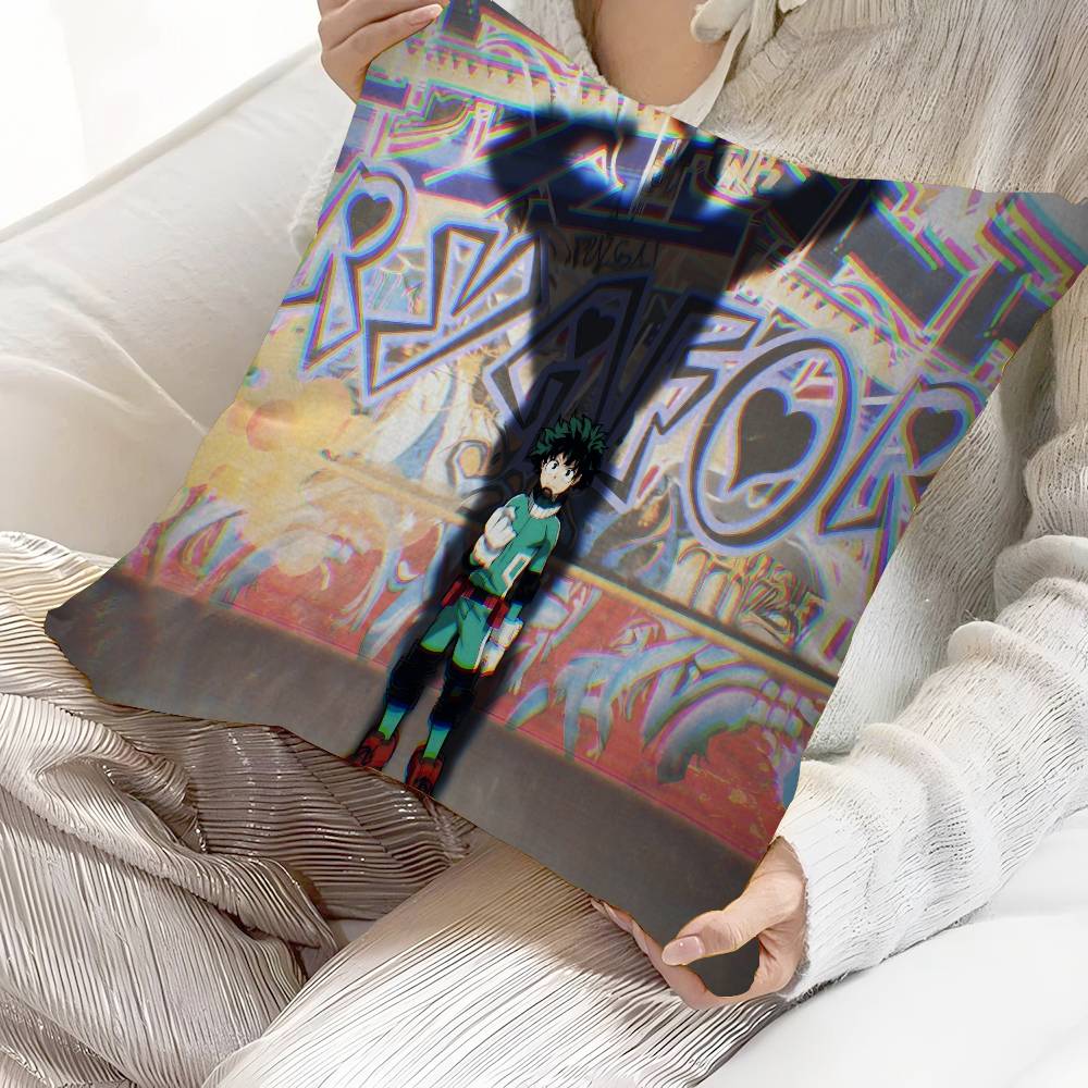 Anime M-My Hero Academia Cushion Cover Polyester Sofa Cushions Decorative Throw Pillows Home Decoration Pillowcover