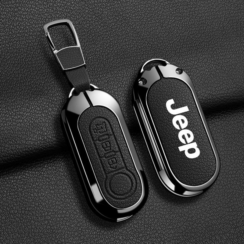 Compatible Jeep Key Case for Compass, Renegade, Cherokee, Grand Commander, Grand Cherokee