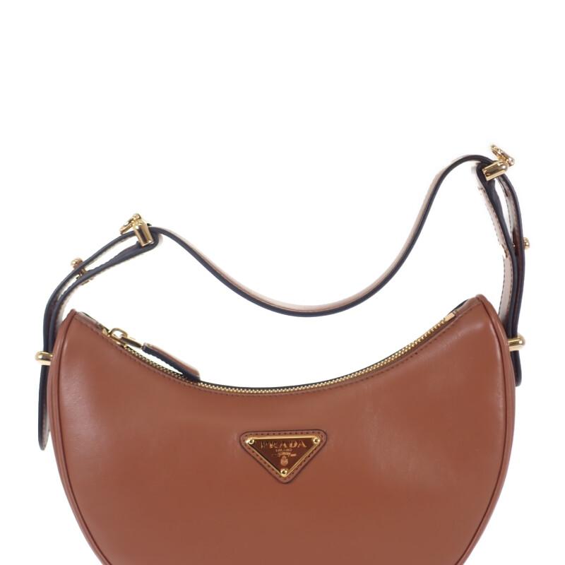 Prada 2WAY Bag Cognac Leather Women