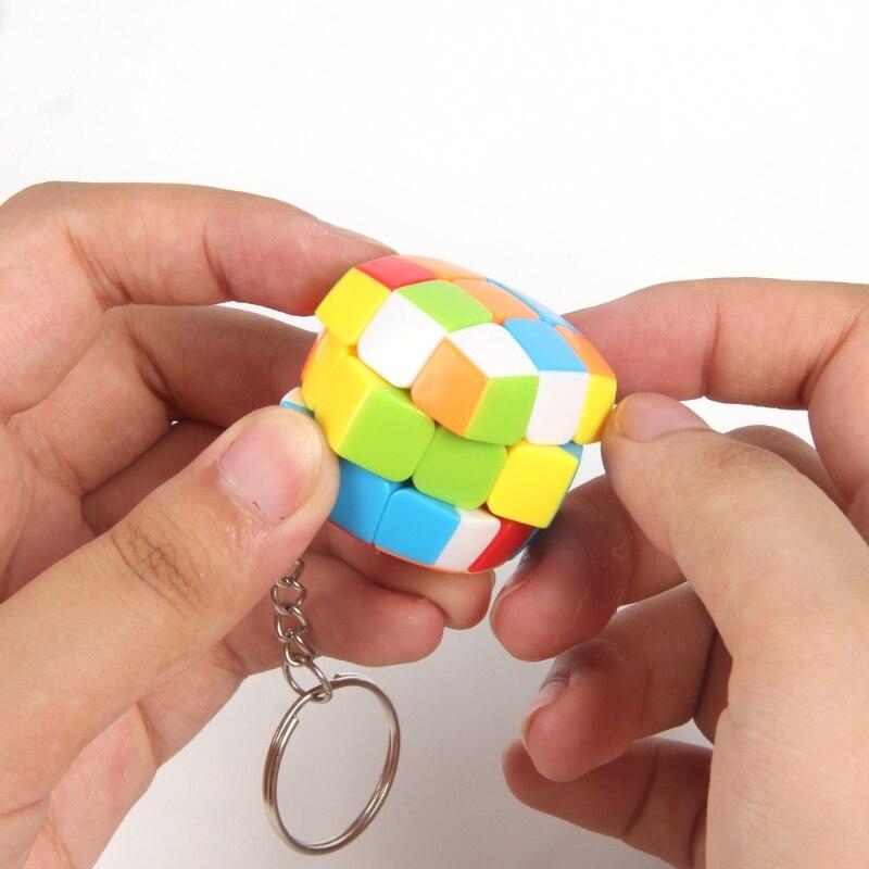 Mini Cube 3x3x3 Keychain Magic Cube Puzzle Professional Magic Cube Children's Toys