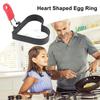 Egg Rings Non-stick Heart Egg Patty Maker Mold For Breakfast Professional Kitchen Muffins Cooking Mold For Hotel Cafe Restaurant