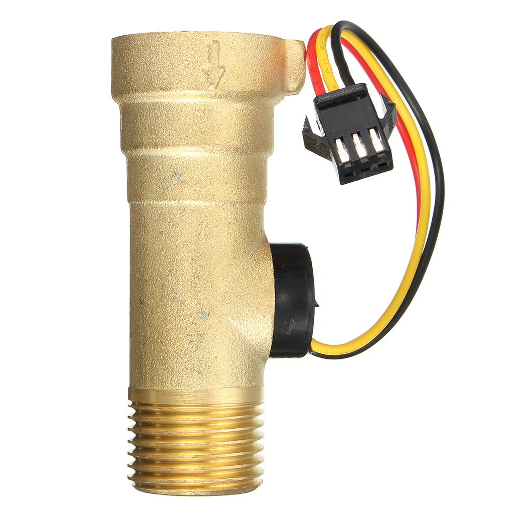 Sourcing Map Hall-Durchflusssensor DC5V 0,15–1,5 L/min – Kleiner Wasserflüssigkeitsmesser Mit Impulsausgang