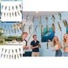 Fish Pattern Paper Pull Flags For Venue Decorations Celebration Supplies