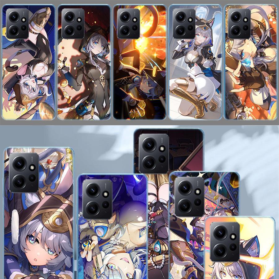 Honkai Star Rail Cipher Phone Case For Redmi Note 14 15 Pro 5G 13 12 Pro Plus 11 11T 11E 11S 10 Pro 10S 9 9S Cover Cell Clear TP
