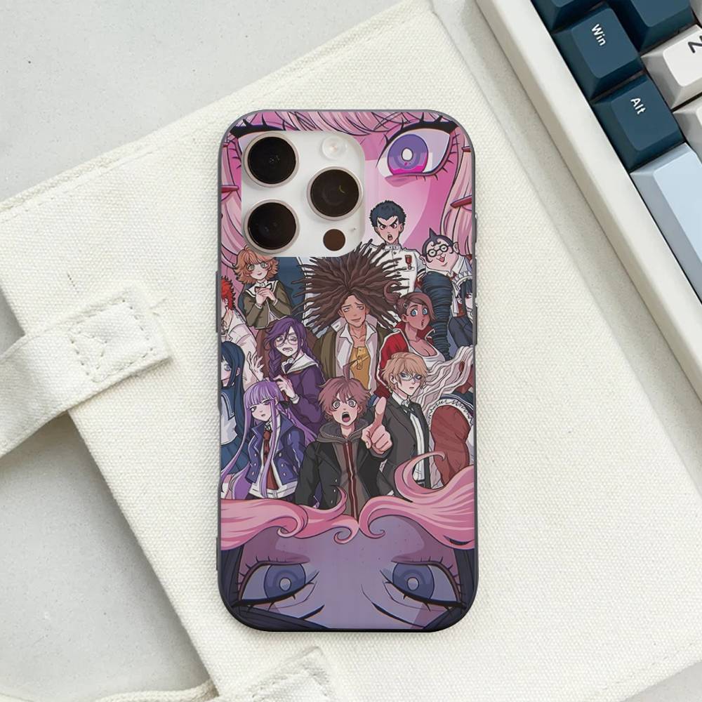 

Anime Game D_DanganRonpaS For IPhone 17 16 15 Plus Pro Max 12 14 Plus 11 13 Wave Corrugated Stripe Funda Phone Cover iPhone 16pro max