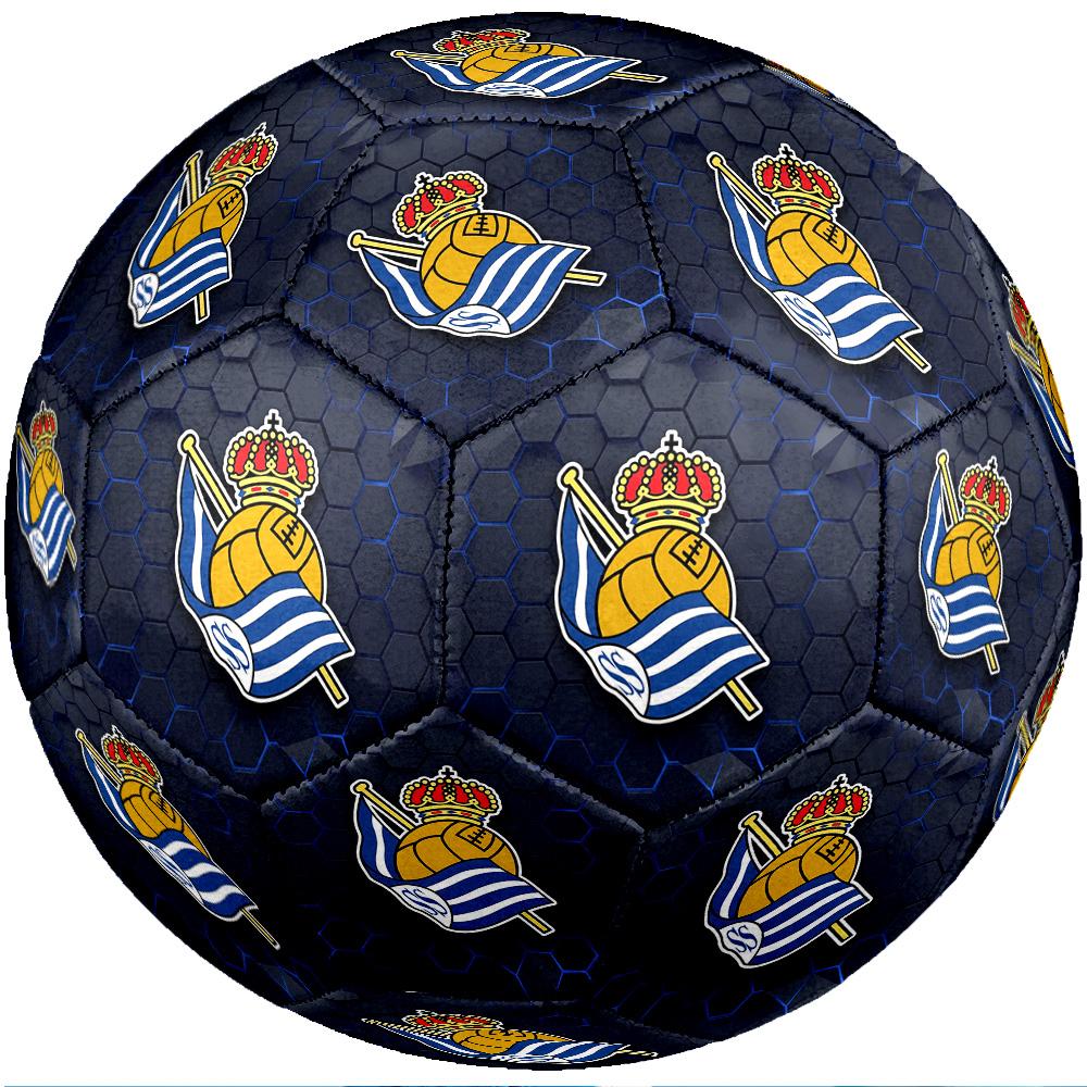 Pallone da Calcio Standard Misura 5 FC Real Sociedad Durevole per Allenamento e Partita Sport Outdoor per Adulti