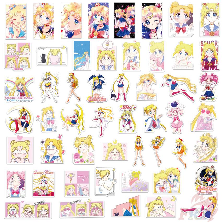 50Pcs/Set Sailor Moon . Funny Stickers DIY Fashion Waterproof Doodle Decals Stickers