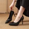 2026 Pointed Toe High Heels for Women, Sexy Slim Heel, Versatile and Elegant Black Work Shoes