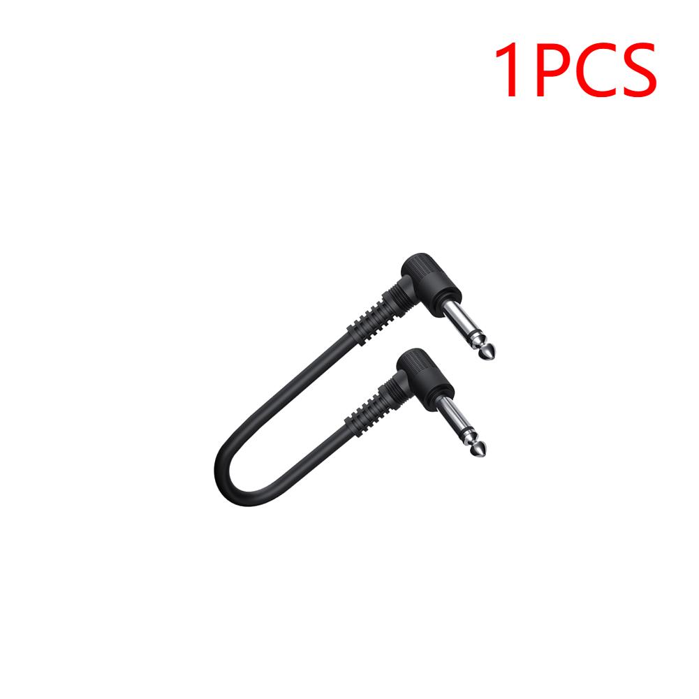 

1-10pcs Guitar Effect Pedal Flat Cable Patch Cables 15cm Length with 1/4 Inch Right Angle Connectors Patch Cable Kit Musical Ins