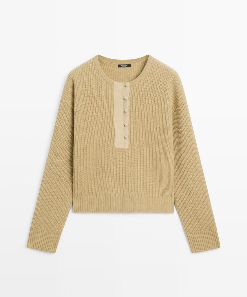 Masimodutti Wool Blend Knit Sweater