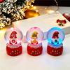 Cute faceless Santa Claus Christmas crystal ball ornament Christmas theme decoration night light Christmas Eve gift