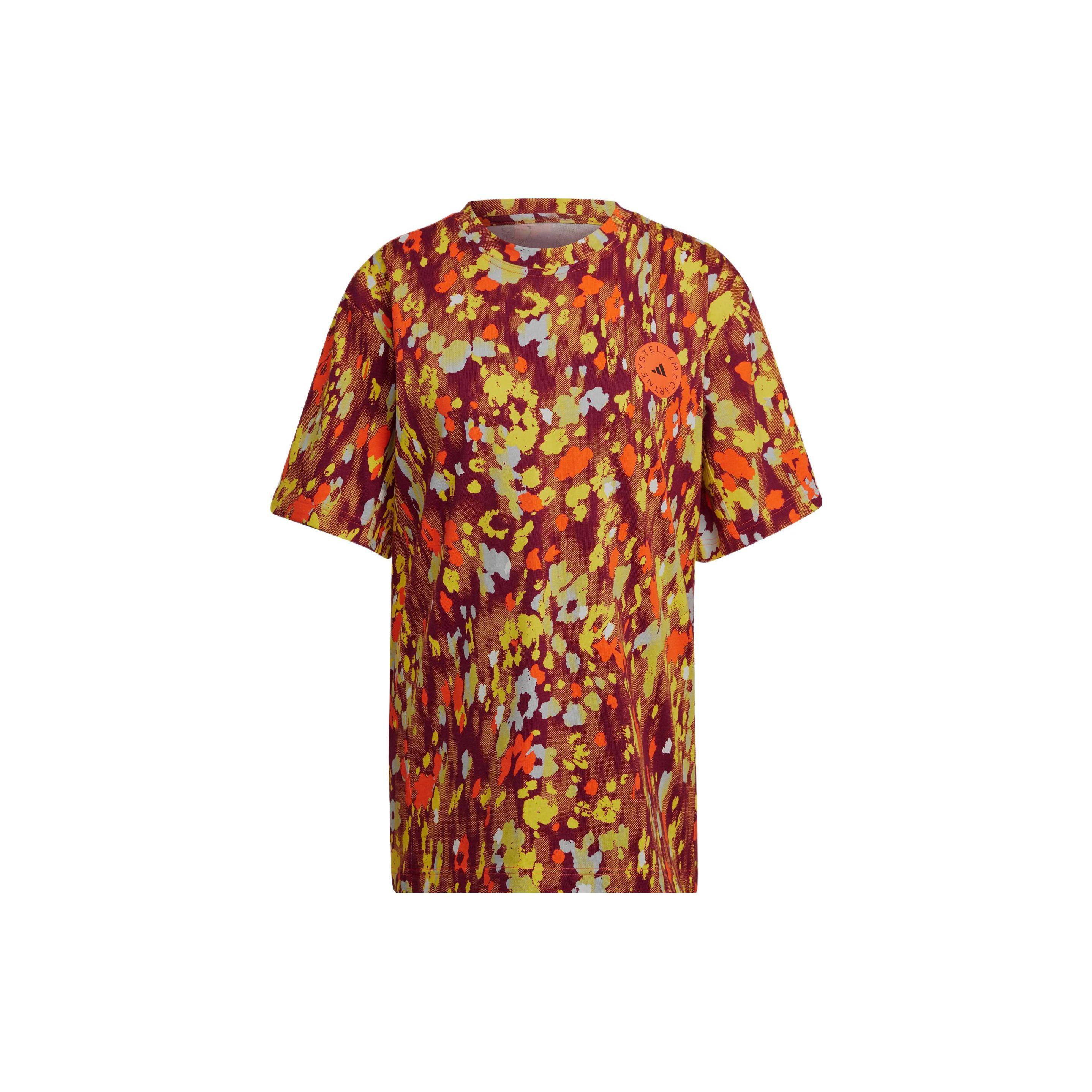 

Adidas Women By Stella McCartney Graphic Print Short Sleeve T-Shirt Multi Color HG1931 XXS