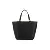 Tory Burch McGraw Solid Magnetic Button Closure Pebble Leather Tote Bag Women tote bags Black 144857-001