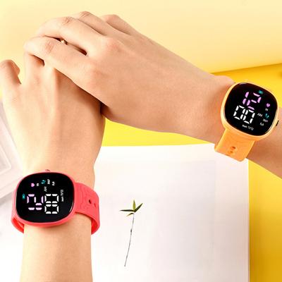 Reloj Electrónico M12 Resistente al Agua para la Vida Accesorios de Moda Pantalla Digital LED Grande Niños Niñas Luminoso LED Reloj Deportivo Digital para Uso Diario