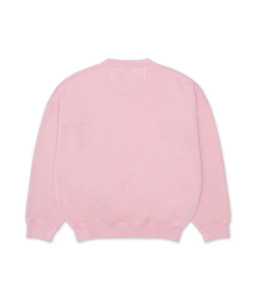 POLO RALPH LAUREN Wimbledon Crest Garment Dye Fleece Sweatshirt - Pink