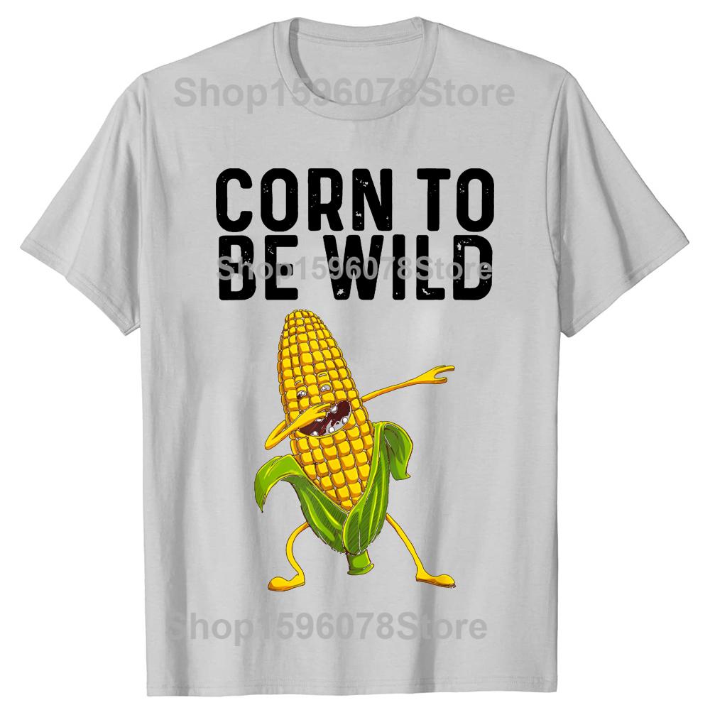 Rolig majsbondes klassiska t-shirt sommar herr damkläder mode t-shirts bomull kortärmad överdimensionerad lös t-shirt toppar