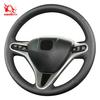 Hand Sewing Steering Wheel Cover Wrap Fit EV Sport 2012 2013 Best Online Shopping Leather for Honda Innerior Car Decoration