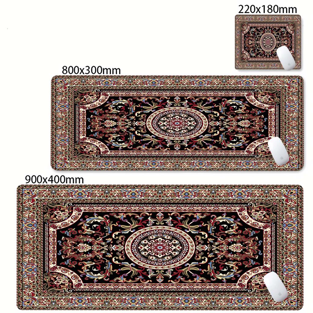 Gaming Mousepad Natural Rubber Antislip Soft KeyboardPad Big Persian Carpet Mouse Pad Office Desk Accessories Computer Mouse Mat
