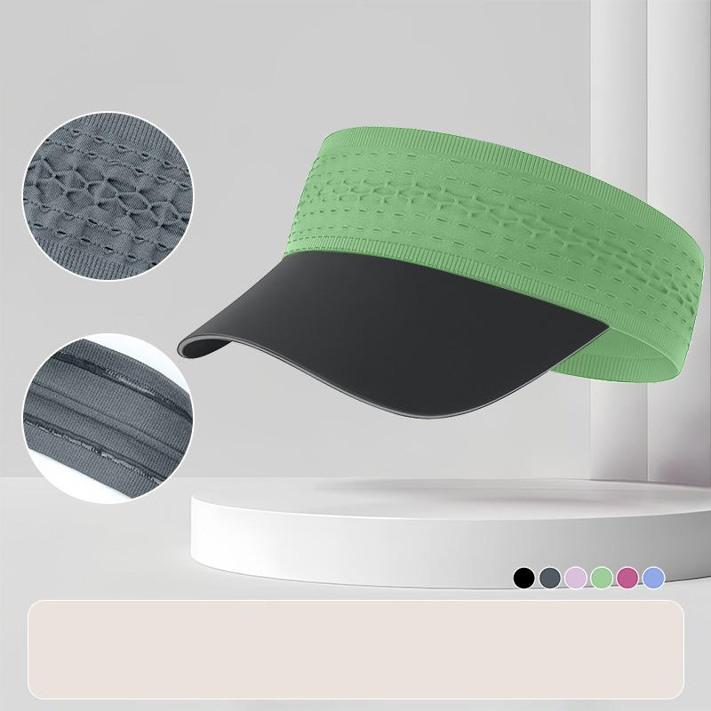 Multicolor Hairband Sun Hats Sweat absorbing Quick-drying Sports Cap Empty Top UV Protection UV Protection Cap Sports Activities