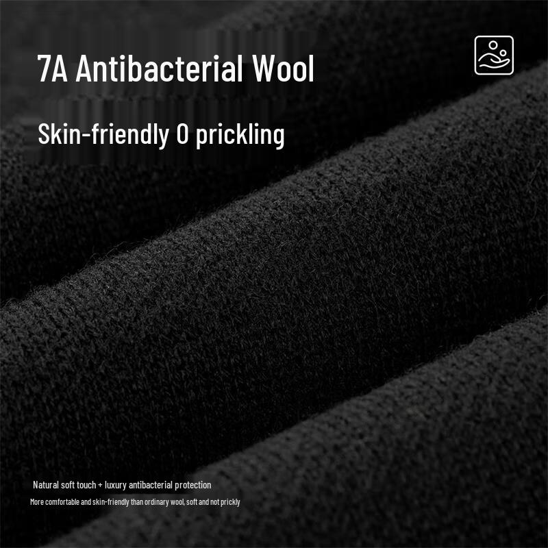 Withwolf Men's 7A Antibacterial Tech Warming Merino Wool Sweater