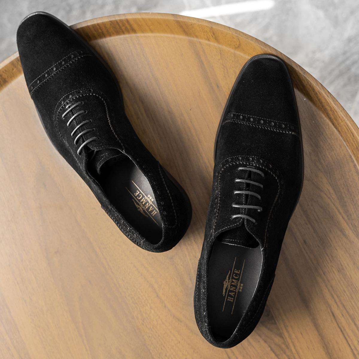 

Мода Классические Мужские Оксфорды Броги Платье Свадьба Замшевые Кожаные Туфли Черные Коричневые Натуральная Кожа Формальный Итальянский Стиль Офисная Формальная Обувь 38 чёрный