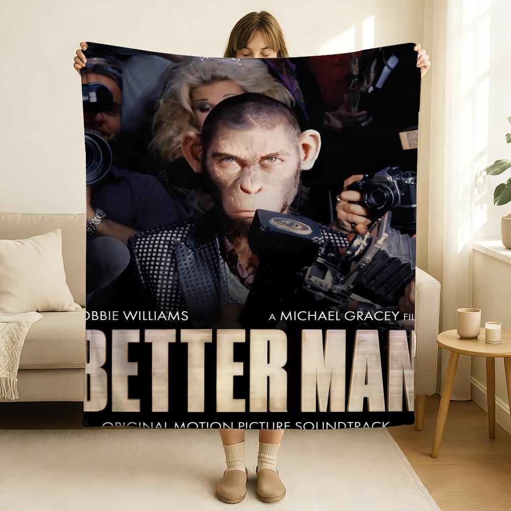 Singer Robbie Williams Blanket Soft and Skin Friendly For Couch Bed Napping Bedspread All Seasons Comforter 75x90cm