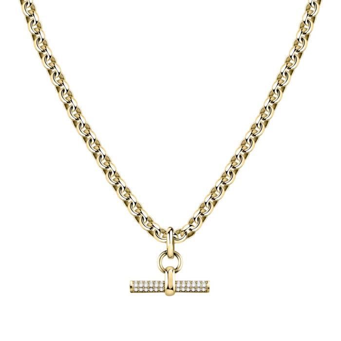 Collier En Acier Jaune MORELLATO - ABBRACCIO - 38 Cm - Femme