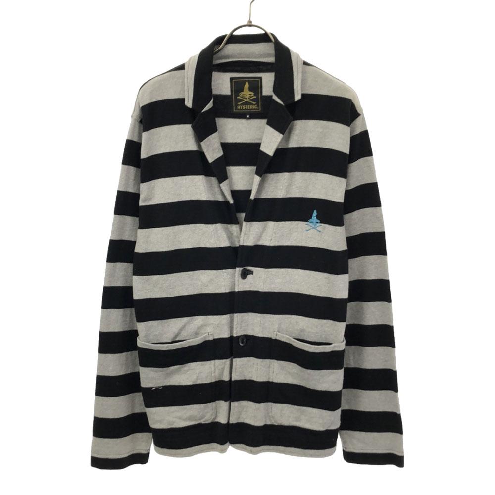 

HYSTERIC сделано в Японии полосатый свитшот пиджак M вышивка мужской б/у