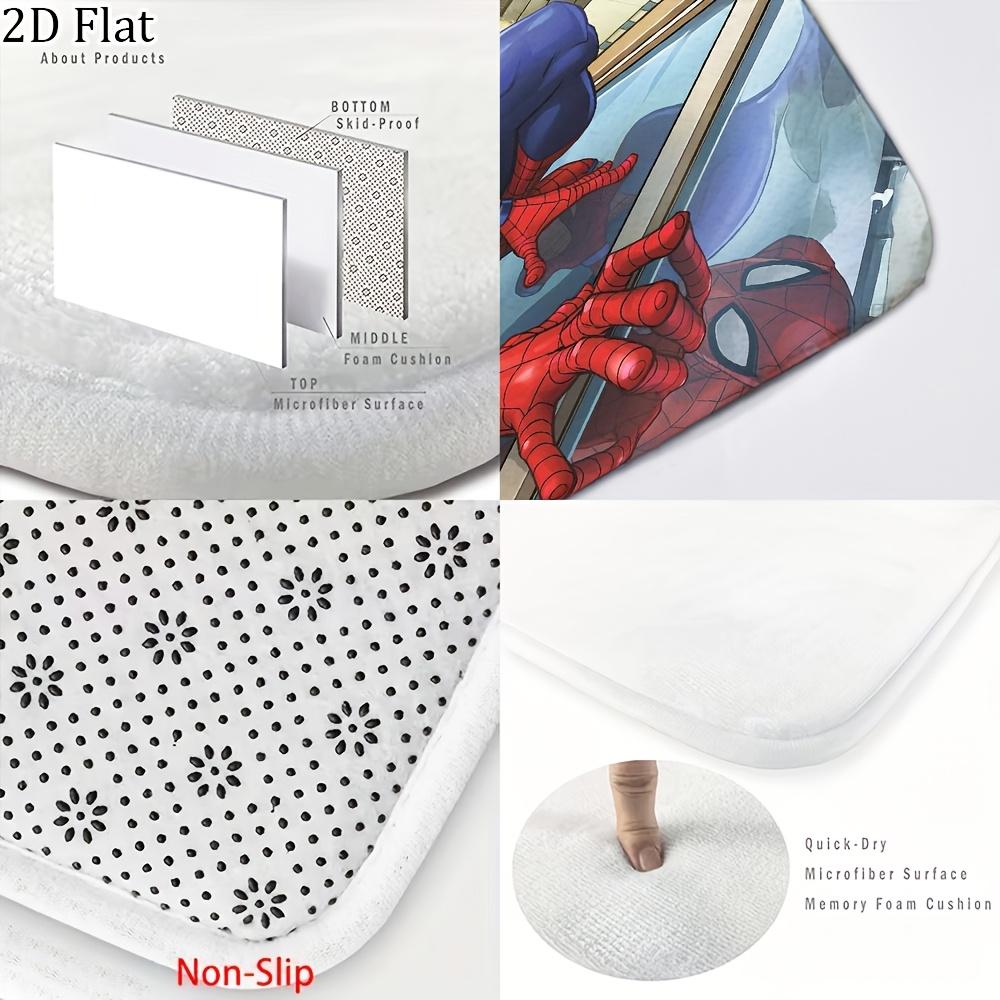 1pc Flannel Rug, Marvel Superheroes Bathroom Mat, Multiple Sizes, Multi-functional for Daily Use, Suitable for Bathroom, Entra