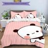 3pcs Bubu and Dudu Pattern Bedding Set Duvet Cover Set Includes Duvet Cover &pillowcases, Perfect All Season Bedroom Decoration & Gift
