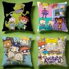 Trendy RRugratses Cushion Cover Versatile DoubleSided Pillow Case Fit for Sofa Bed Car  Daily Decor