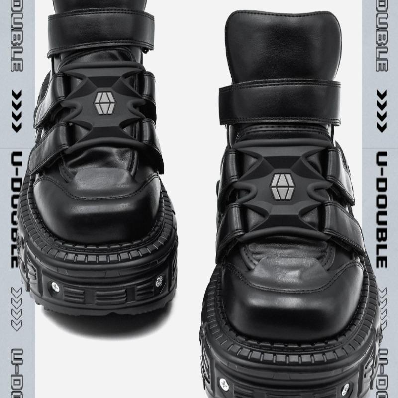 Fashion Shoes for Men New Ultra-thick-soled Couple Sneakers Men Women High-top Leather Casual Sneakers Anime Men Shoes Zapatillas Hombre