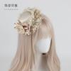 Cute and Sweet Top Hat Flower Ball Lace Rose Jewelry Original Handmade Lolita Headband