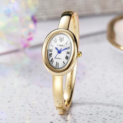 Módní náramek Dámské hodinky Dámské Elegantní oválný ciferník Quartzové náramkové hodinky Reloj Mujer Dívčí hodiny Dárek