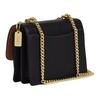 Coach Claire 18 Chain Strap Snap Closure Leather Shoulder Bag Small Women Shoulder Bag Black CZ987-IMBLK