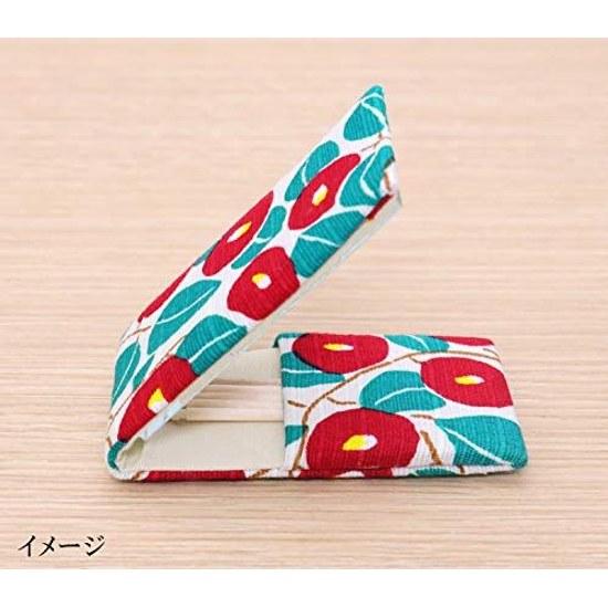 Kyoyu Japan-made hand mirror folding compact etiquette portable toothpick Japanese pattern stylish camellia Yumeji