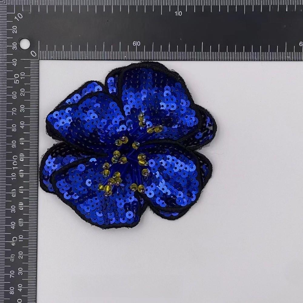 Colorful Sequins Sew On Patch Large Size Repair Hole Applique Flower Applique Auxiliary Material