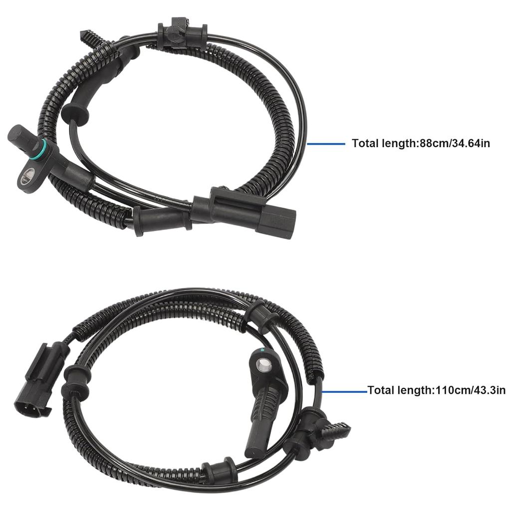 4Pcs Front & Rear ABS Wheel Speed Sensor Compatible For 2013-2018 Ram 1500,  Ram 1500 Classic V6 3.0L 3.6L 3.7L, V8 4.7L 5.7L Engine Replace