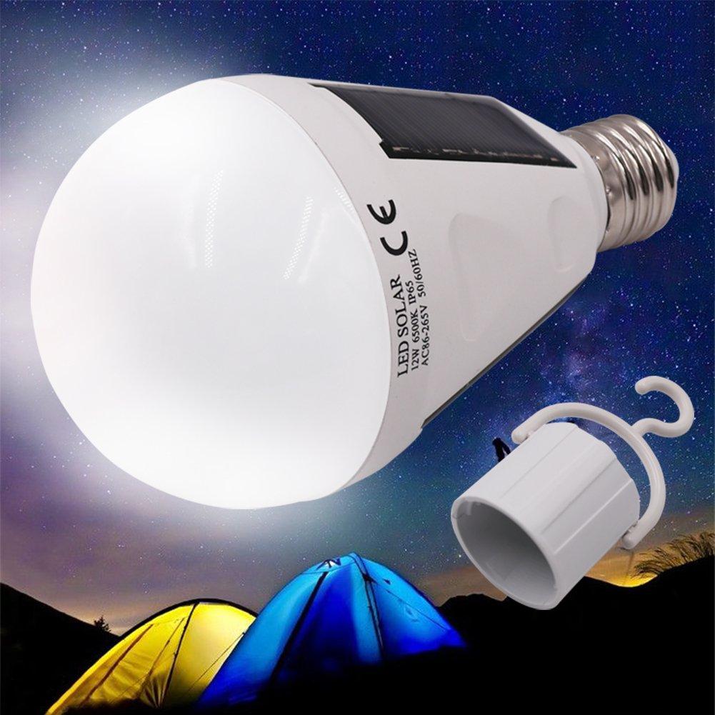 Super Bright 7W Led Solar Lamp Powered Bulb Indoor Waterproof Intelligent Emergency Rechargeable Solar Bulb,Solar Light Bulb