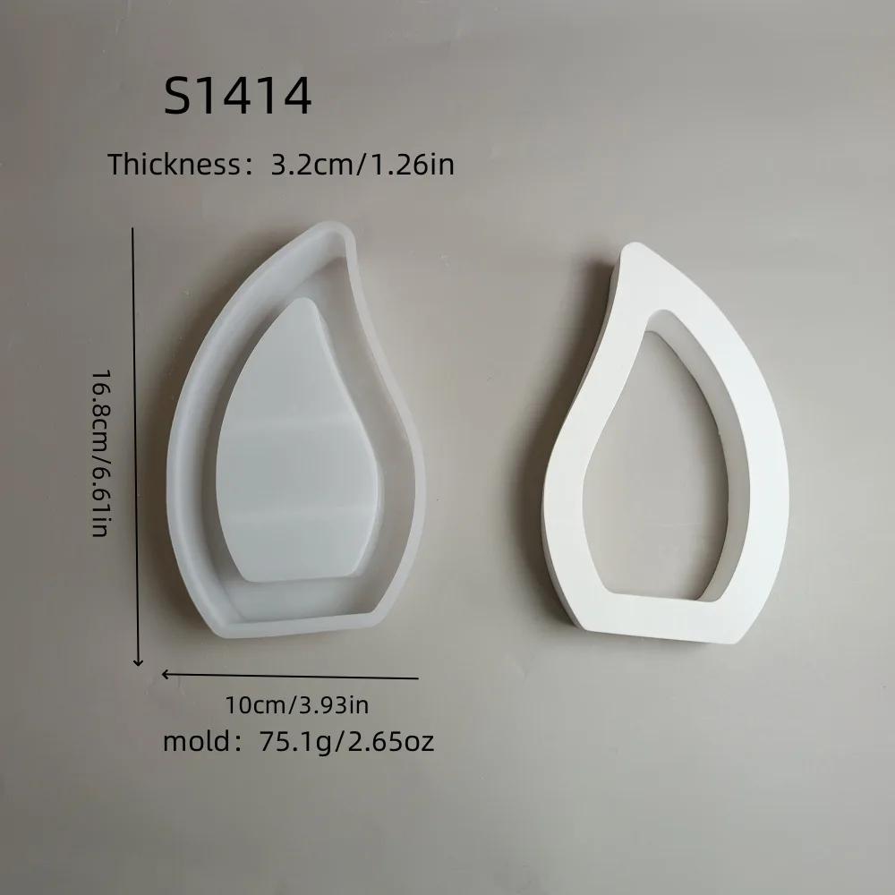 New Diy Water Drop Candle Holder Epoxy Mold Creative Home Decoration Plaster Ornament Silicone Mold
