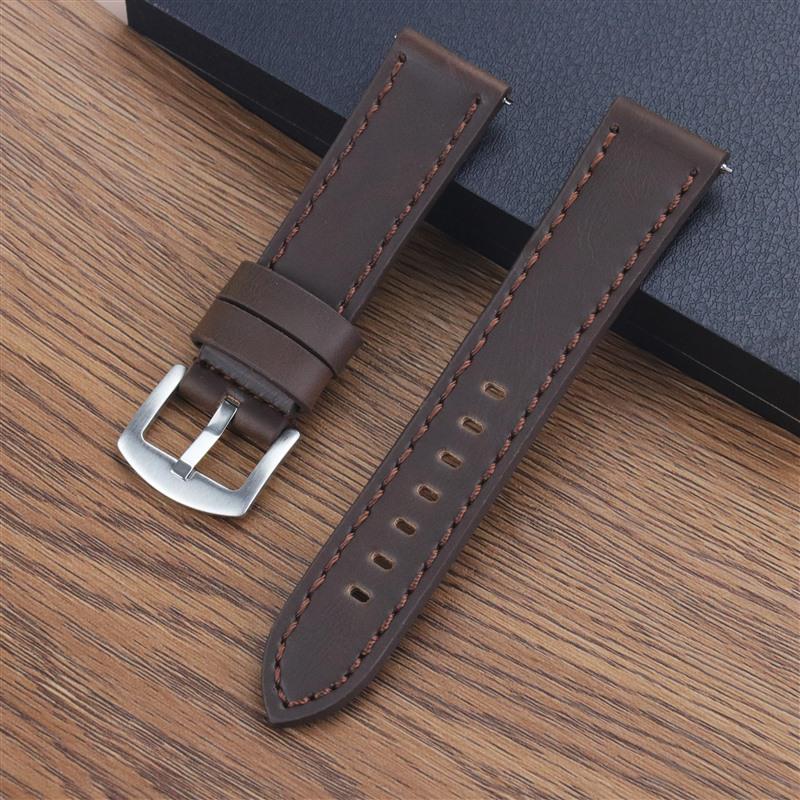 

Високоякісний ремінець для чоловічого годинника в стилі ретро з натуральної шкіри з швидкознімним кріпленням - Шкіра Crazy Horse 18/20/22/24 мм 18mm (with quick release spring bars)